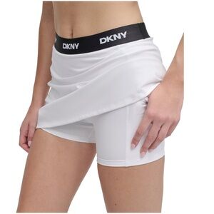 DKNY Women's Logo-Waistband Balance Compression Skort